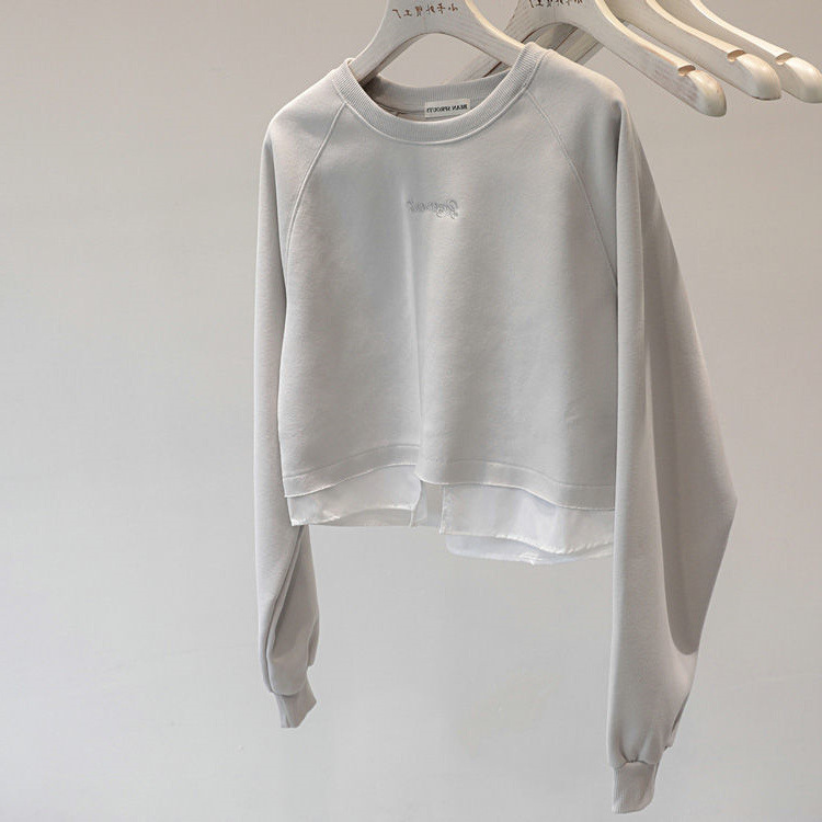 Hoodies & Tops | Betsy Women’s Cotton Crop Sweatshirt Clothing Hoodies & Tops