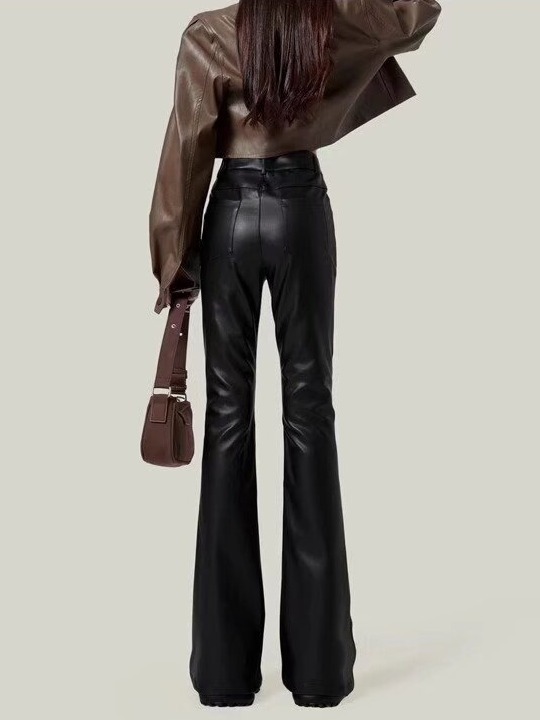 Leggings & Pants | Carissa Women’s Flare Leather Pants Clothing Leggings & Pants