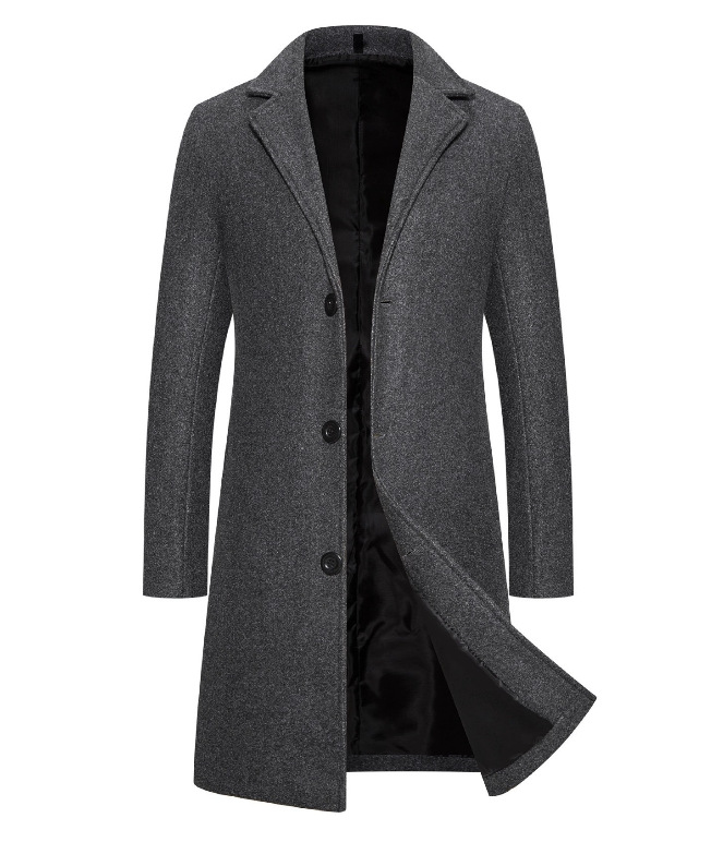 Wool & Trench Coats | Alek Men’s Wool Coat With Leather Sleeves Coats & Jackets Mens