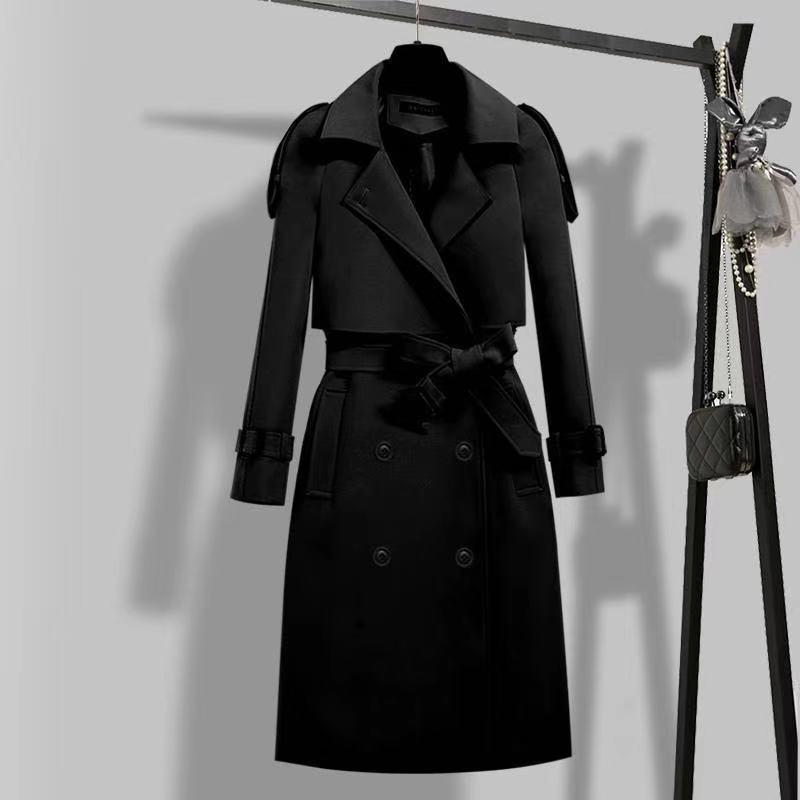 Wool & Trench Coats | Kinda Women’s Trench Coat With Leather Coats & Jackets Womens