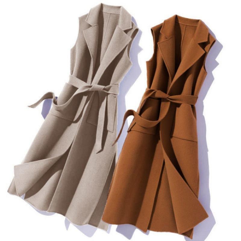 Wool & Trench Coats | Noura Women’s Long Wool Vest Coats & Jackets Womens