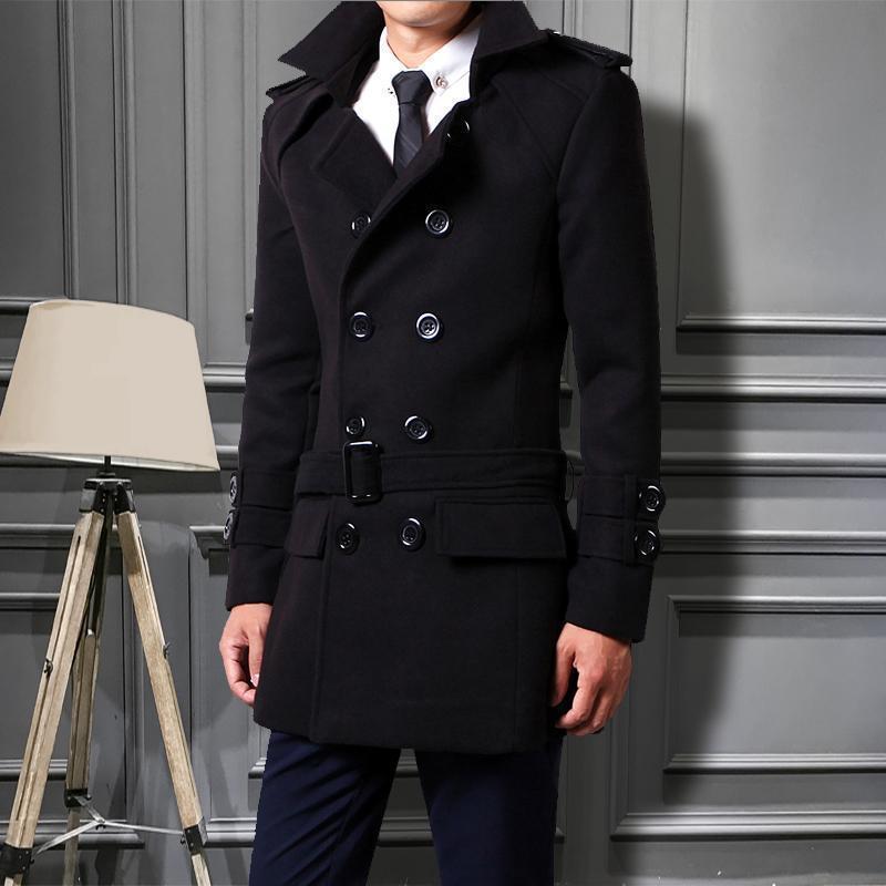 Wool & Trench Coats | Timothy Men’s Classic Long Trench Coat Coats & Jackets Mens